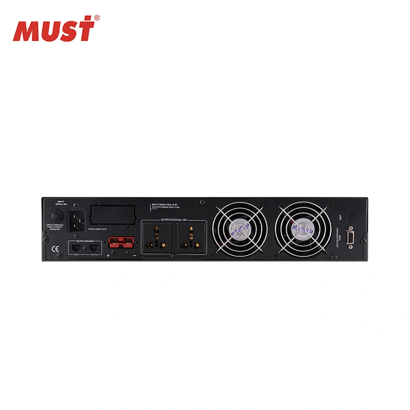 MUST High frequency online UPS 1kva to 10kva with external battery set rack mount design