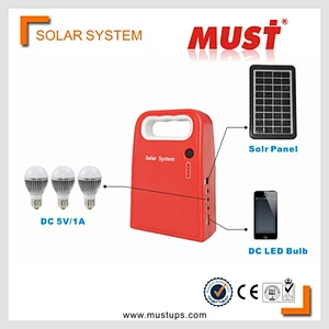 Mobile Portable Solar System with Optional MP3 Player and Radio Function
