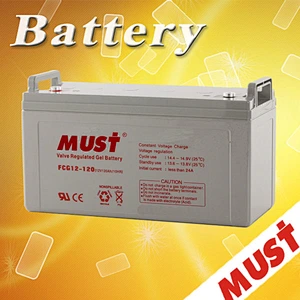 MUST POWER agm gel Solar farm and telecom system front terminal battery 100ah 12V