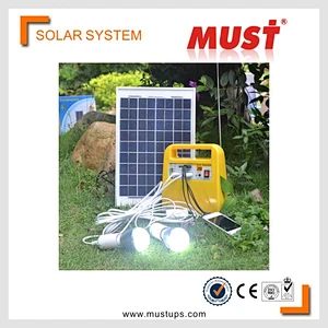 10W Mini Solar Independent Power Supply Camping Solar System with Solar Panel, Lead-acid Battery and Solar Controller