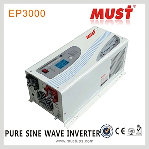 MUST 1000watts 2000watts 3000watts pure sine wave inverter/24v power inverter charger 3kw