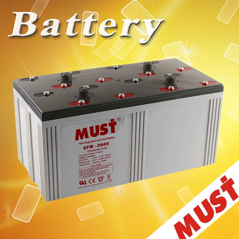 Sealed Maintenance Free Multiple functions Green energy 2v 3000ah high power battery