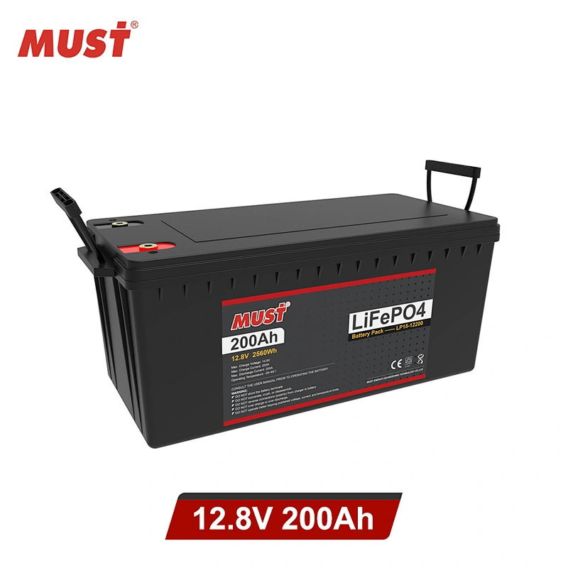MUST 12.8 v lithium ion battery charger Lithium Ion Battery 100ah 200ah Lithium Ion Batteries price