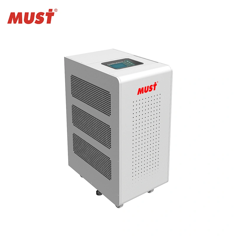 Hot  selling MUST Low frequency 9KW on/off grid hybrid three phase solar inverter with inbuilt transformer