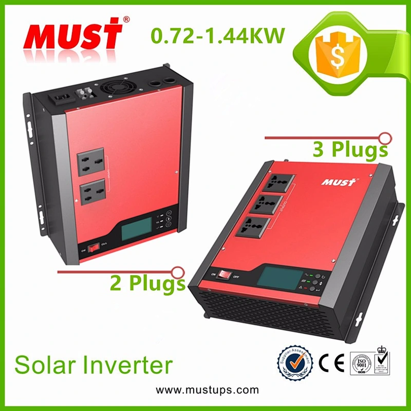 MUST PV1100 Plus 1.44KW DC12V to AC220V DC AC Power Inverter With Battery Charger