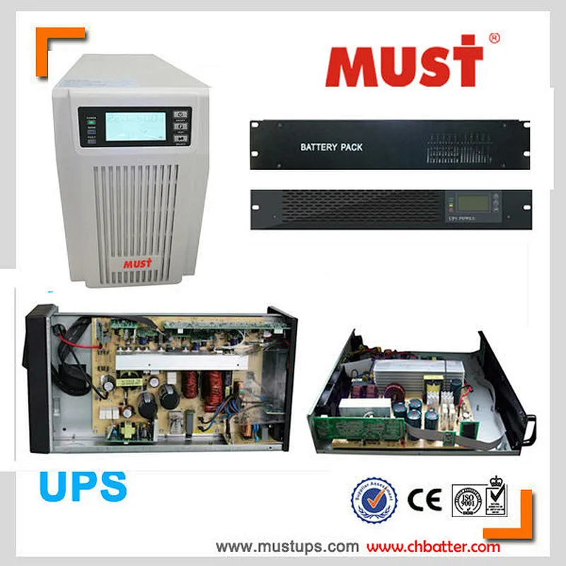 1kva 2kva 3kva online ups with internal battery external battery price