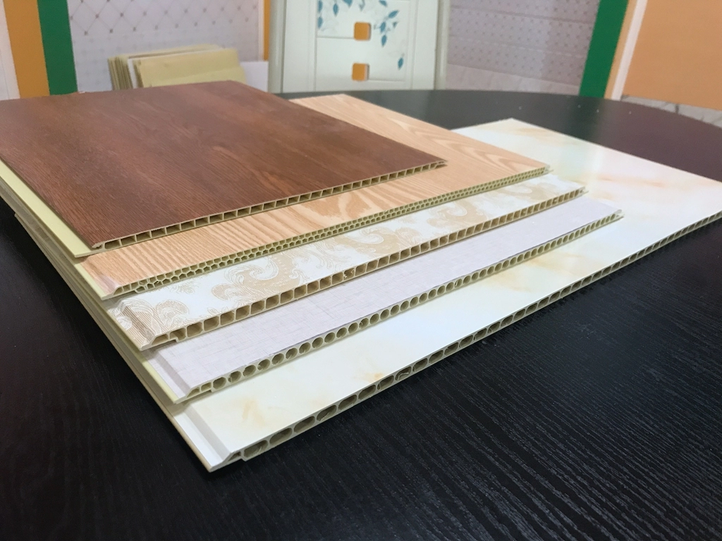 400*8 Customized Interior Ceiling Tiles PVC Wall Panel