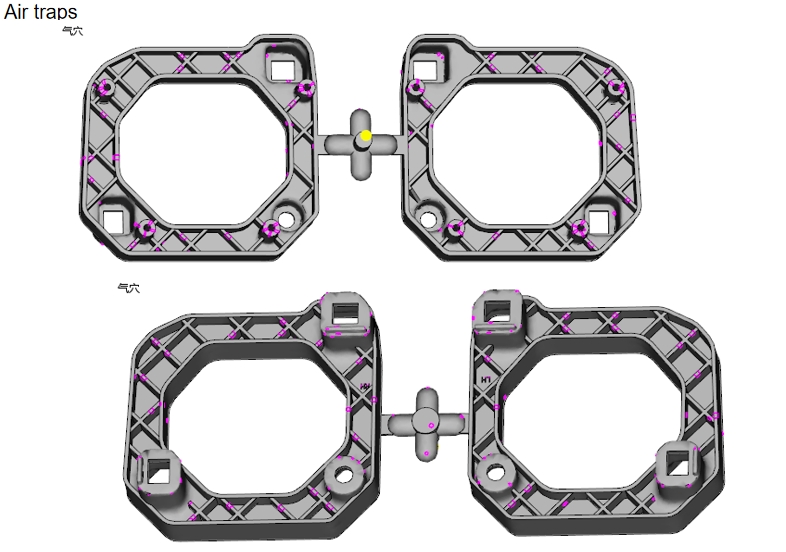 Car light bezel mold supplier