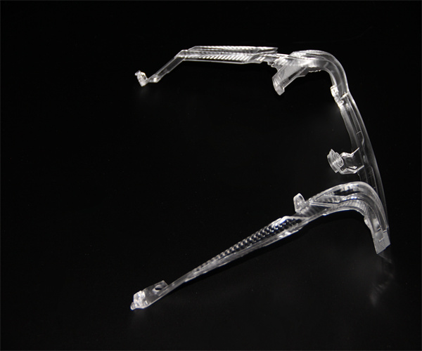 Motorcycle tail light light guide collimator mold manufacture