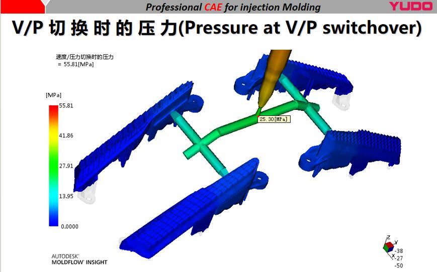 Front turn signal collimator light guide lamp mold manufacture