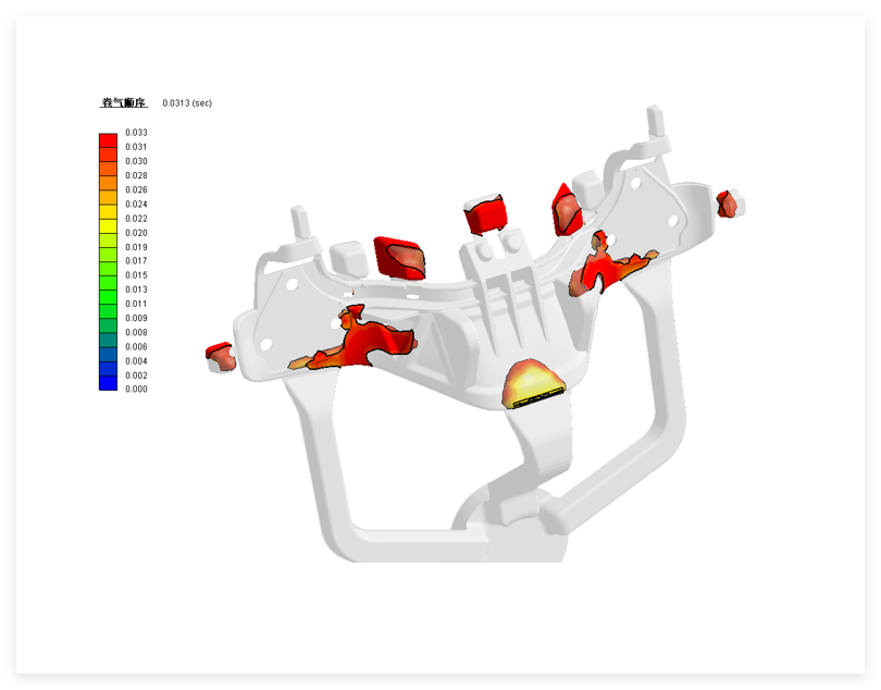 Mold for turn signal light for motorcycle
