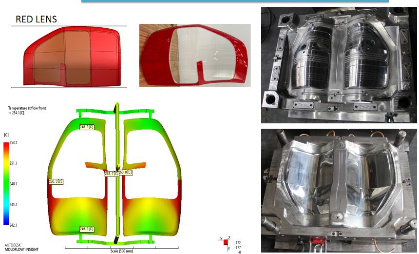 automotive rear light mould manufacture