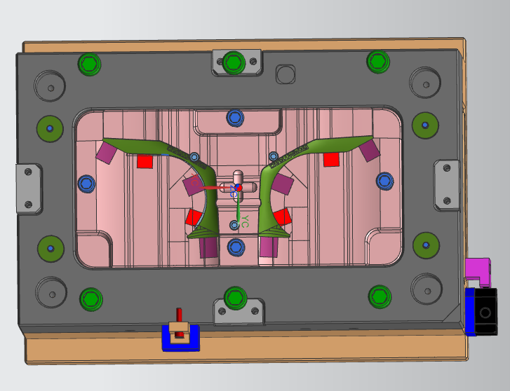 Agricultural mechanical vehicle head light mold