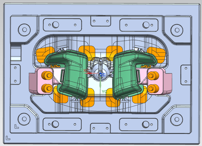 Automotive head light mold manufacture in china