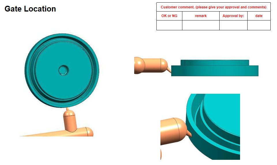 Windshield sprinkler Mold