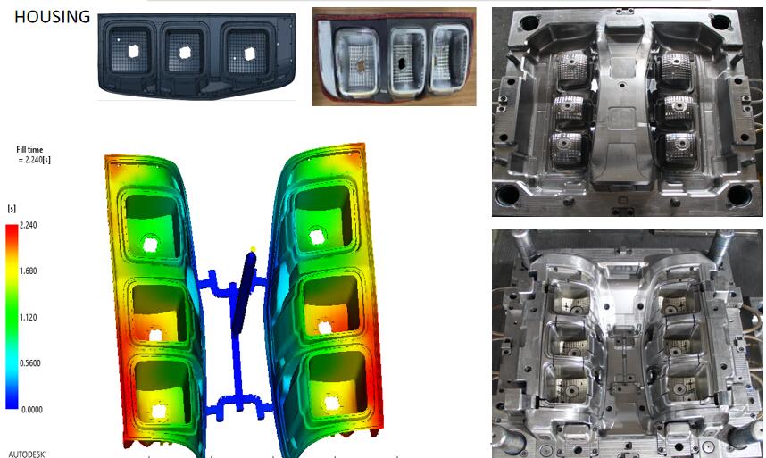automotive tail light mold manufacture