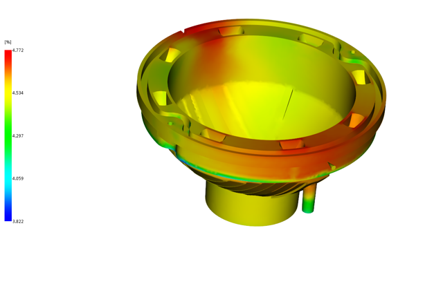 Mold for bmc reflector