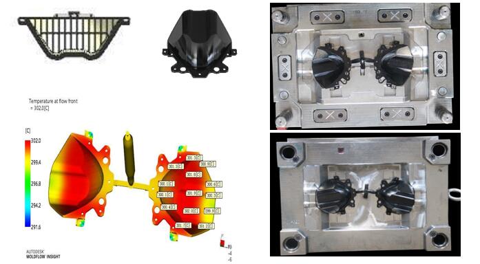 mould for head light reflector