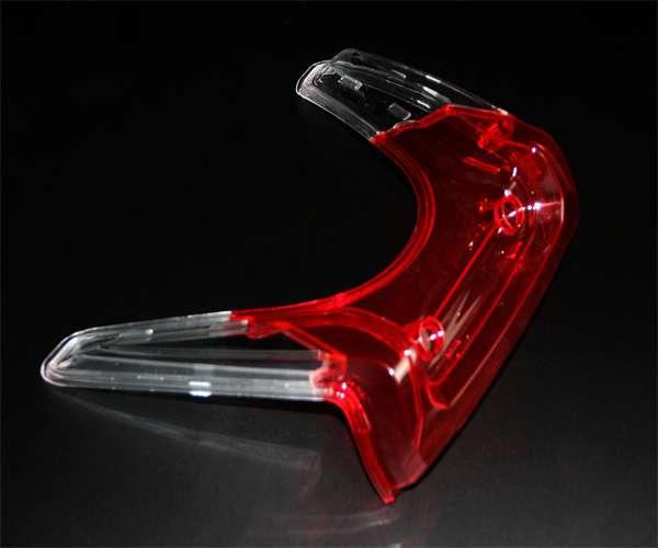 Motorcycle 2K color tail light lens mold manufacture