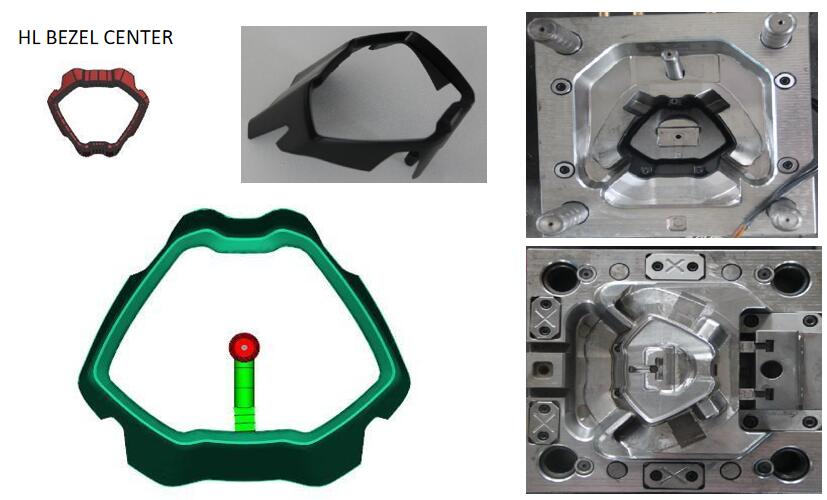 mould for head light bezel
