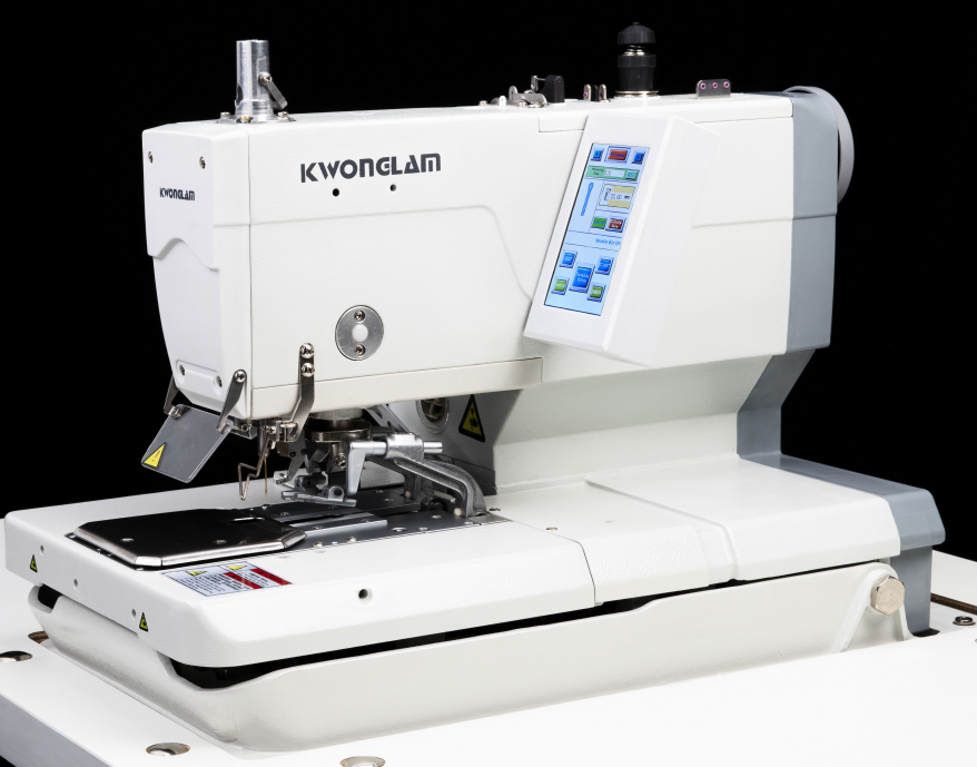 Electronic Eyelet Button Holing Sewing Machine With Double Trimmer
