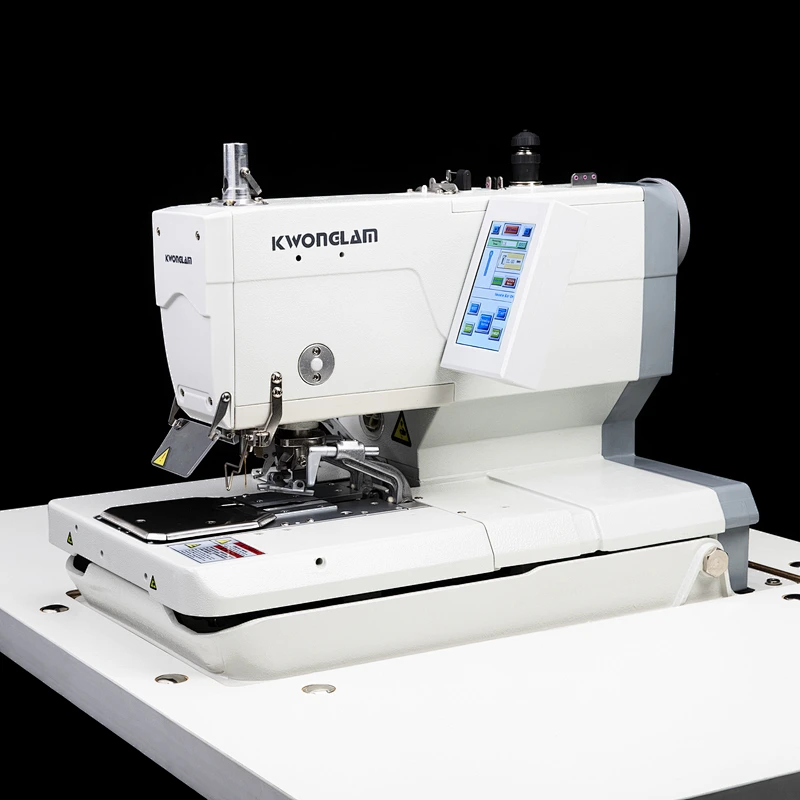 KL-588 Electronic Eyelet Button Holing Sewing Machine With Double Trimmer
