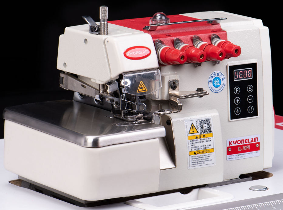 High Speed Siruba Type 4-thread Overlock Industrial Sewing Machine With Back Latching Device