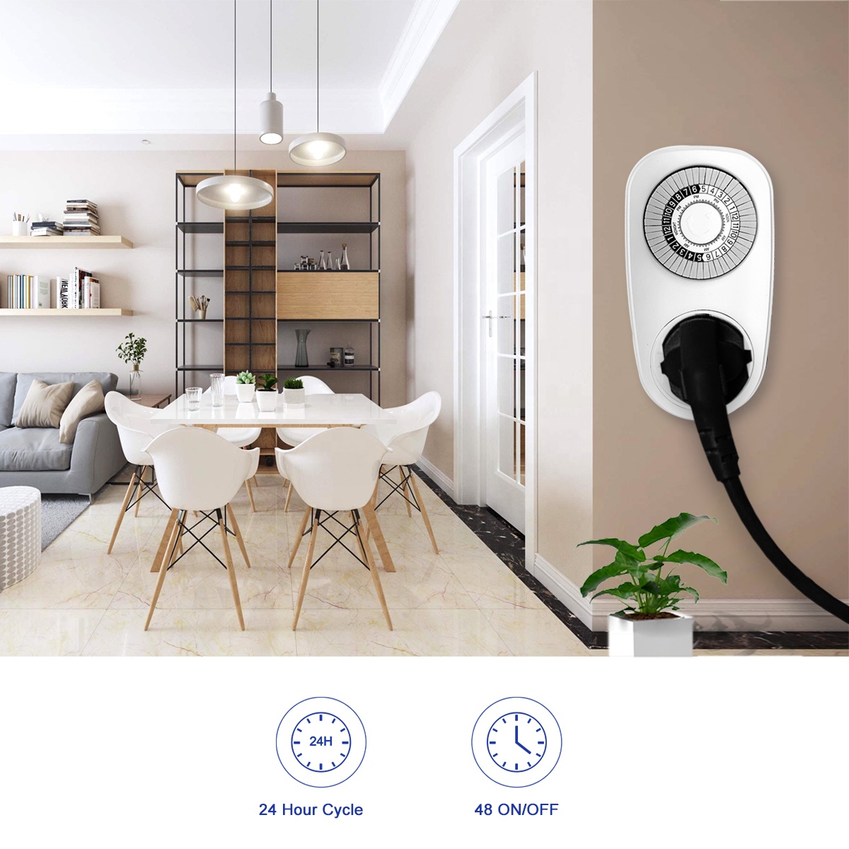 South Africa Mechanical Plug in Socket Programmable Timer Switch from