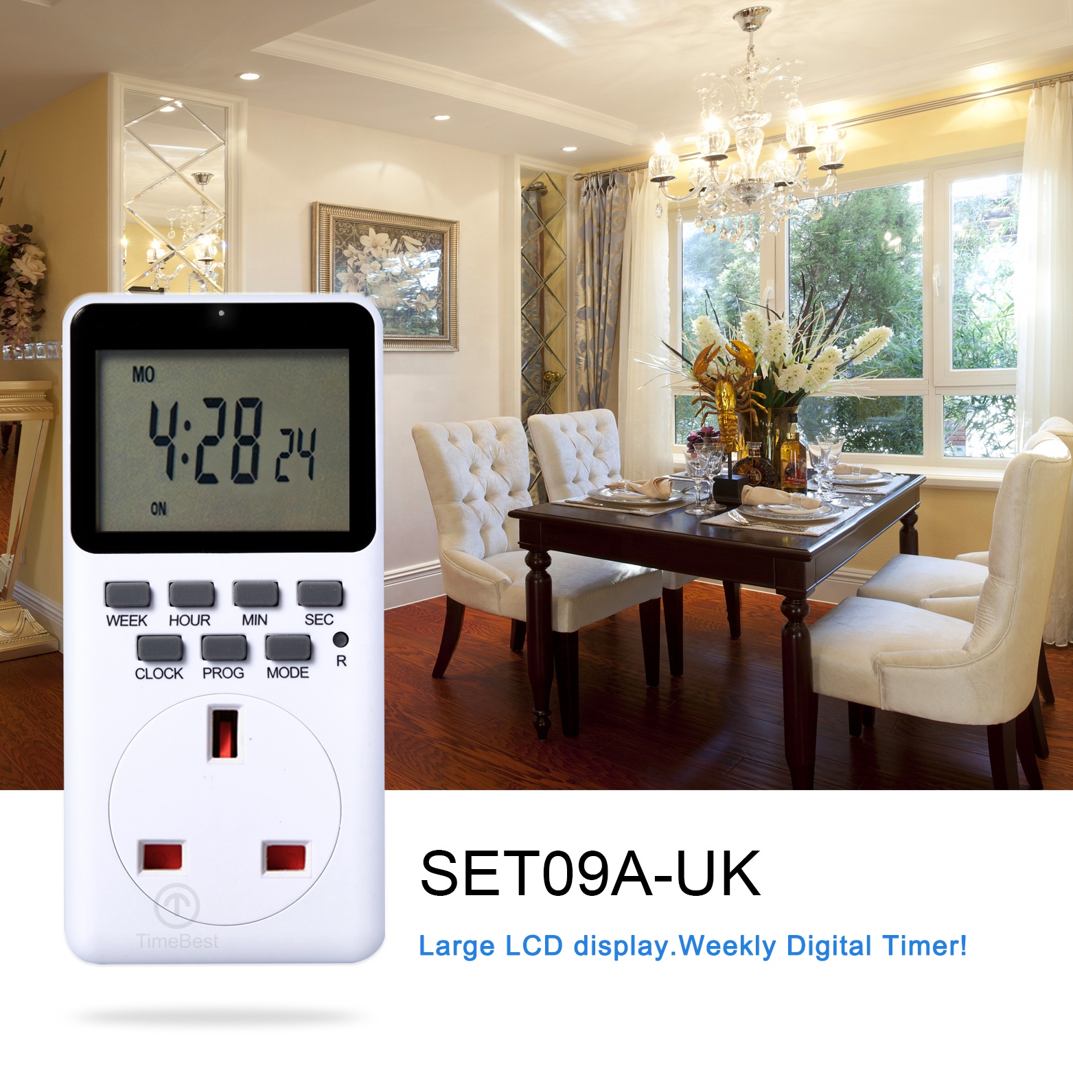 New Automatic Big LCD Display Electrical Switch Weekly Digital Timer