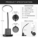 adjustable gooseneck dimmer natural light table lamp