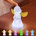 soft silicone BPA free dimmable tap control kids angel night light