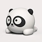 soft silicone BPA free dimmable tap control kids panda night light