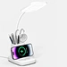 Gooseneck Eye Caring Wireless Charger LED Desk Lamp with Pen Holder
