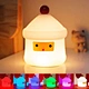 safe soft silicone cartoon Christmas lucky house living room kids night light