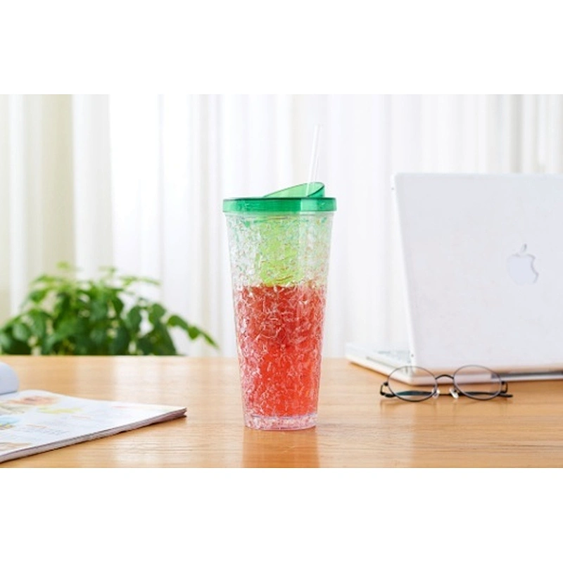 Double wall straw mug