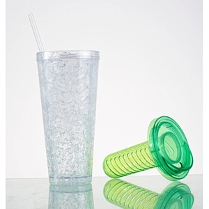 Double wall straw mug