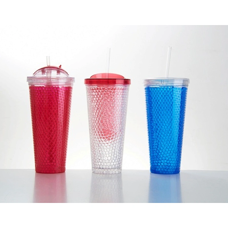 Double wall straw mug