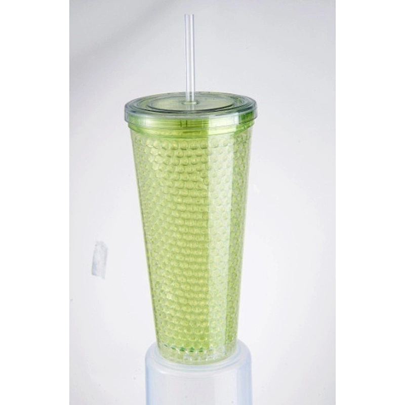 Double wall straw mug