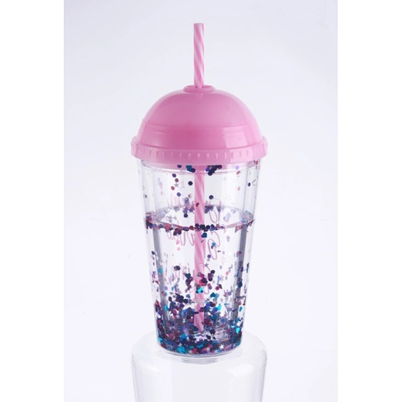 Double wall straw mug