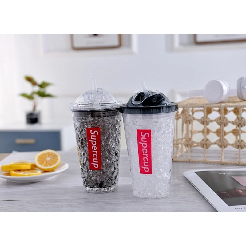 Double wall straw mug