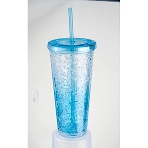 Double wall straw mug