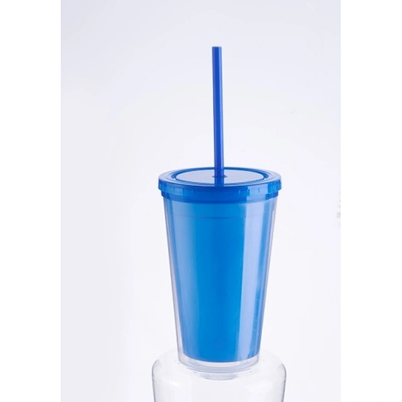 Double wall straw mug