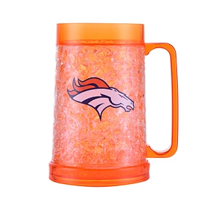 Taza de cerveza caliente americana del congelador de la pared doble de la venta con el gel y la manija grande