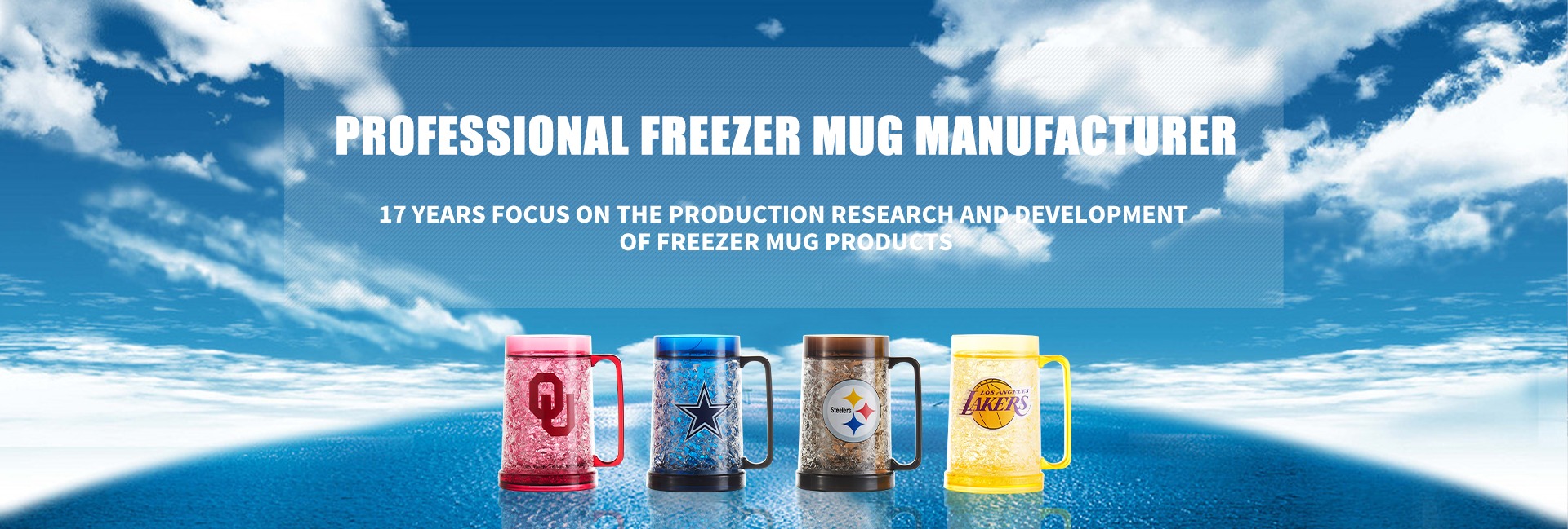 Double wall freezer beer mug