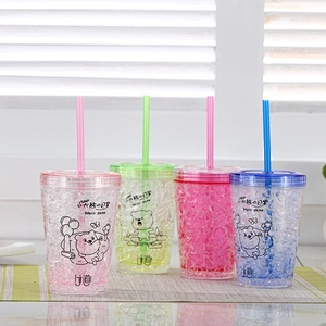 Double wall straw mug