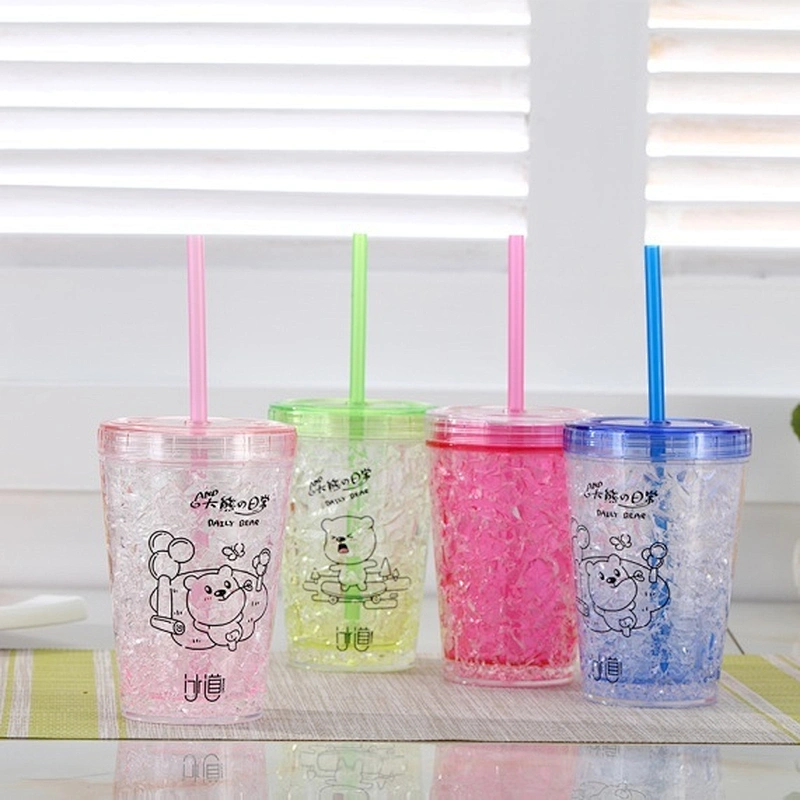 Double wall straw mug