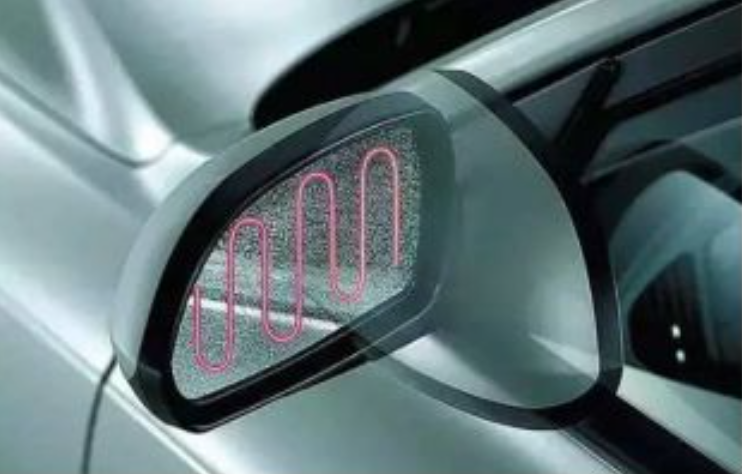 rearview mirror heater plate
