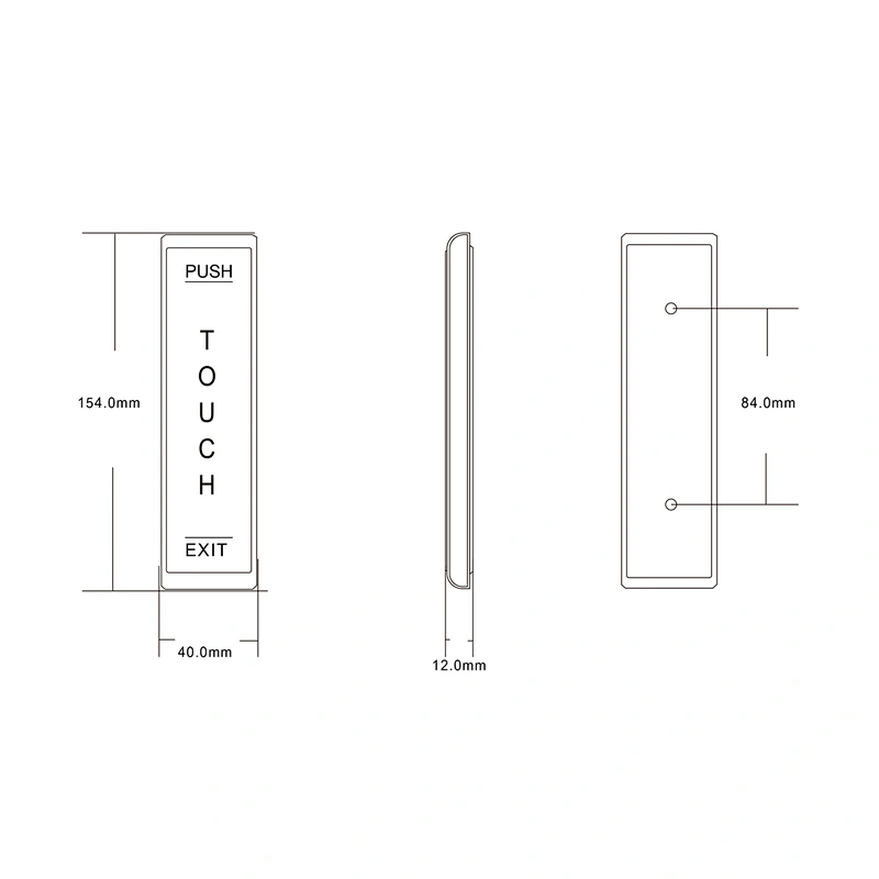 Touch Door  Switch Exit Button Open The Door Release Switch Office home Door