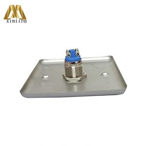 E04 stainless steel button with finger push button for access control system switch door release button