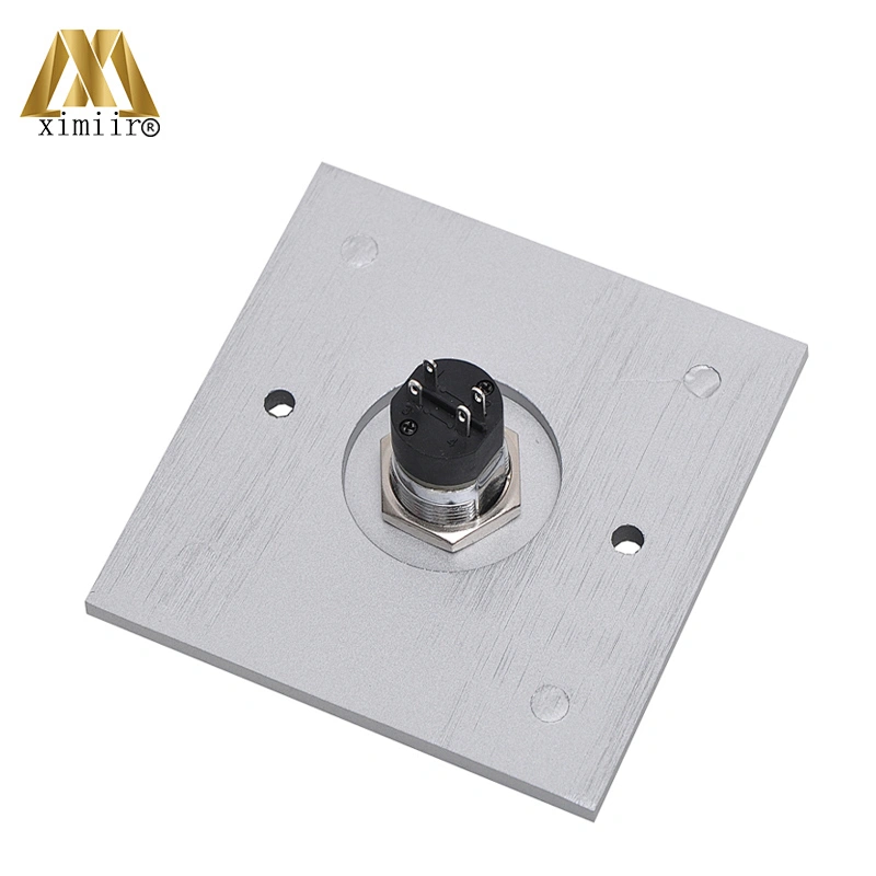 X08K aluminum door exit release push button switch for access control aluminum exit button with key